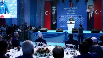 Cumhurbaşkanı Erdoğan'ın iftar programında konuşmasına ara vermesi - DİYARBAKIR