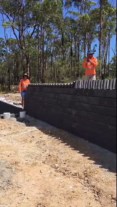 Dominoes with bricks (wait for it)