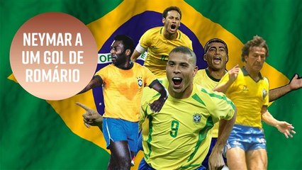 Neymar está só a um gol de Romário