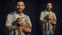Lionel Messi, The GOAT of Football Seen with a Goat in latest Photoshoot | वनइंडिया हिंदी
