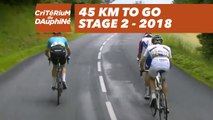 45 kilometers to go - Étape 2 / Stage 2 (Montbrison / Belleville) - Critérium du Dauphiné 2018
