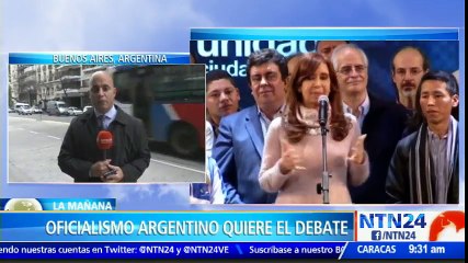 Oficialistas argentinos buscan reabrir debate en el Senado sobre desafuero de Cristina Fernández