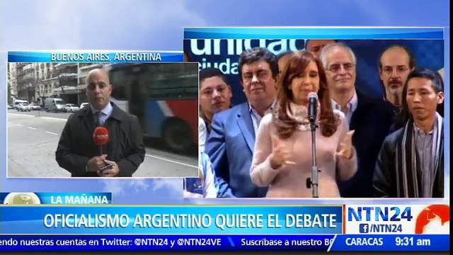Oficialistas argentinos buscan reabrir debate en el Senado sobre desafuero de Cristina Fernández