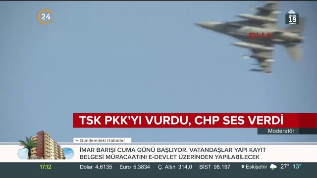 TSK, PKK'yı vurdu, CHP ses verdi