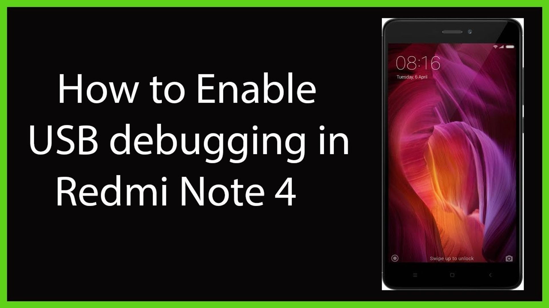 How to Enable USB Debugging in Redmi Note 4? - video Dailymotion