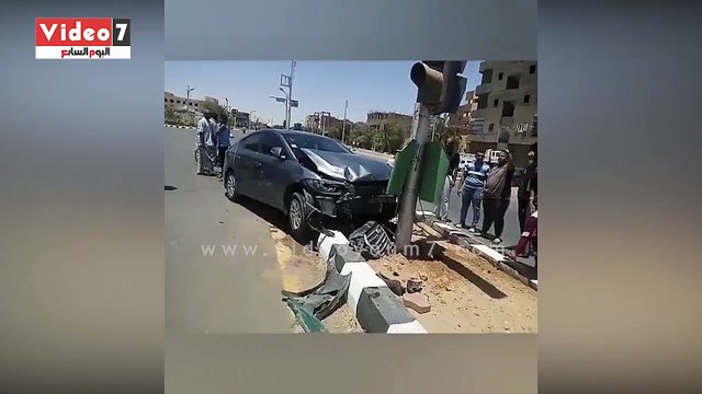 إصابة شخصين فى حادث تصادم بالوادى الجديد