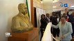 RTG / La Fondation Omar Bongo offre un buste de feu Omar Bongo aux sénateurs Gabonais
