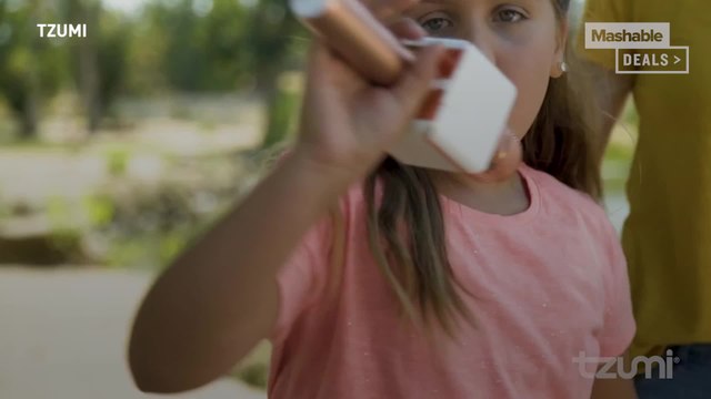 Serenade the world with this portable karaoke microphone