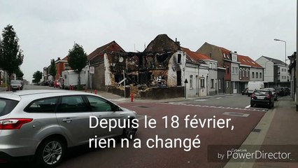 La maison incendiée de la chaussée du Risquons-Tout est devenue un dépotoir