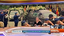 Attentat à Liège: haie d'honneur aux funérailles des 2 policières