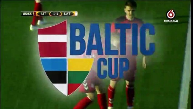 1-1 Karolis Laukžemis Goal International Baltic Cup A Teams - 05.06.2018 Lithuania 1-1 Latvia