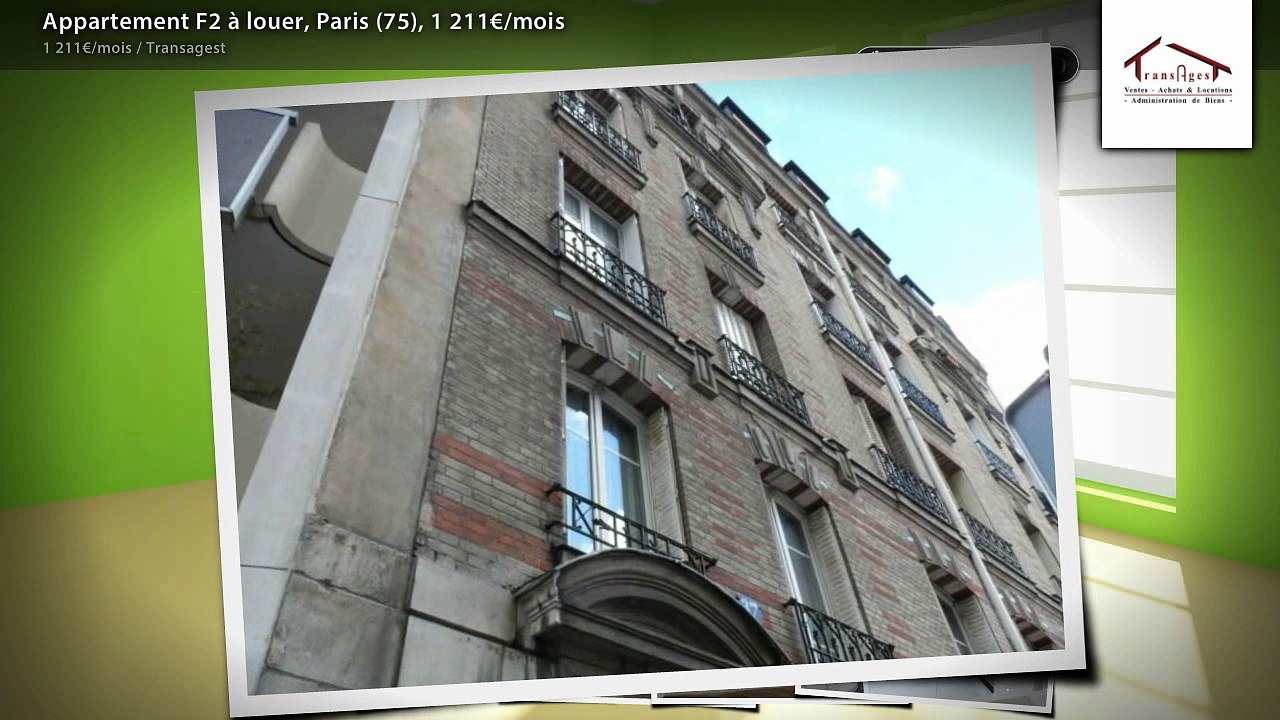Appartement F2 à louer, Paris (75), 1 211€/mois