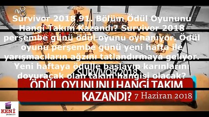 Survivor 2018 7 Haziran Ödül Oyununu Hangi Takım Kazandı?
