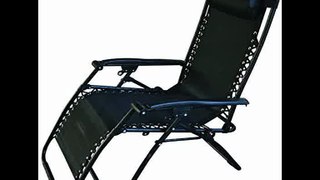 [- Redwood Leisure Textilene Reclining Chair - Black  -]