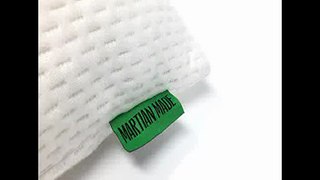 [- Luxury Shredded Memory Foam Pillow - Adjustable Loft - Orthopaedic for Neck Pain - Hypoallergeni