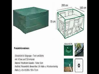 [- Kronenburg Schutzhülle Sitzgruppe Abdeckhaube, Grün, 70 x 200 x 160 cm  -]