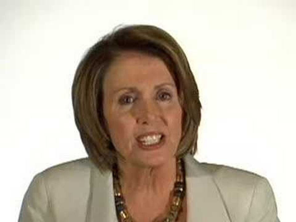Nancy Pelosi talks about working with John McCain