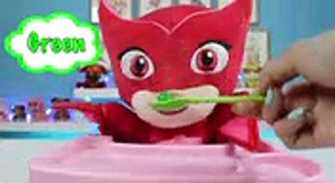 LEARN COLORS Feeding PJ Masks Owlette Rainbow Gumballs Best Learning & Funny Video For Children! by DisneyCartoons , Tv series online free fullhd mos cinema comedy 2018