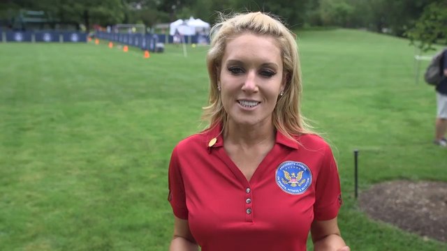 Golfer Natalie Gulbis Shows Her Swing At The White House