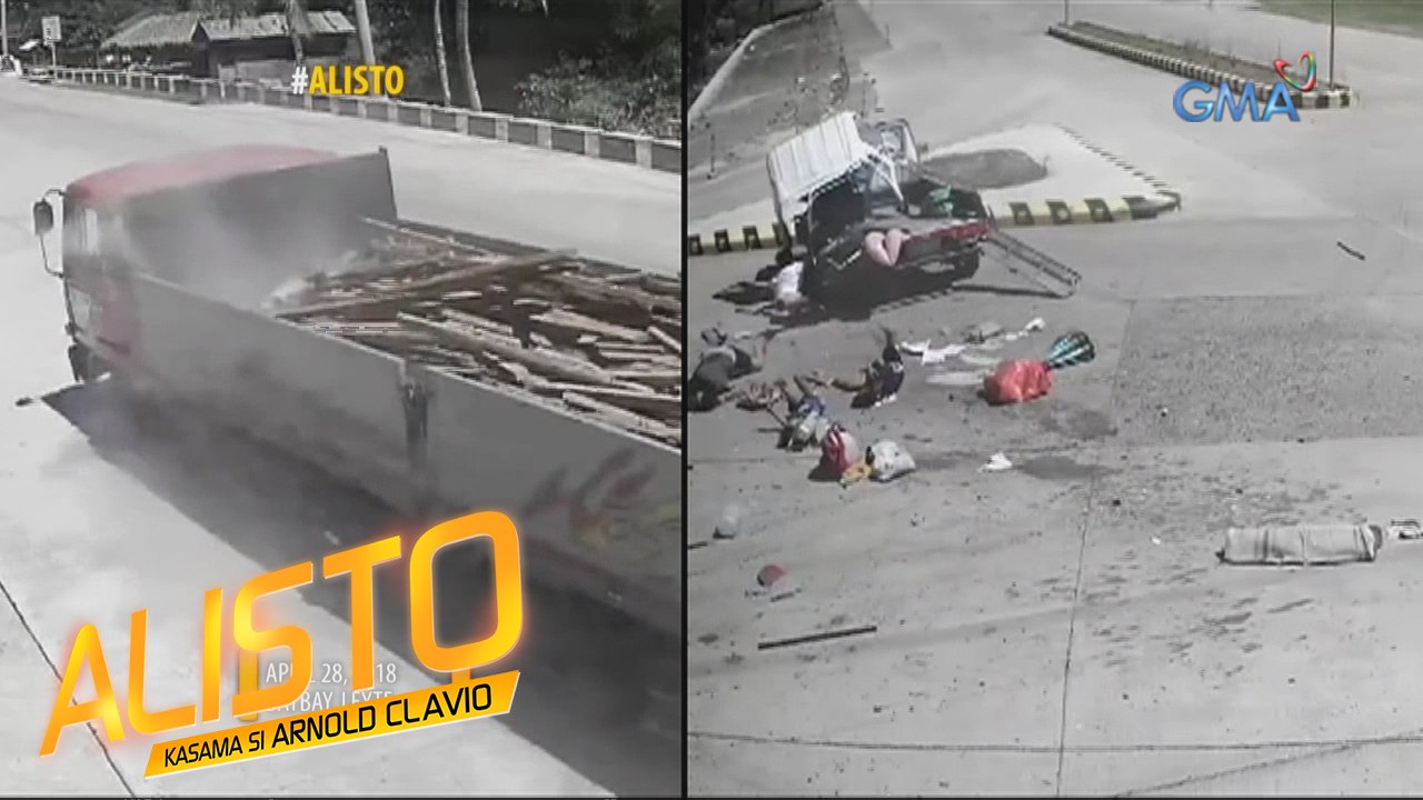 Alisto: Multicab, wasak matapos mahagip ng isang truck!