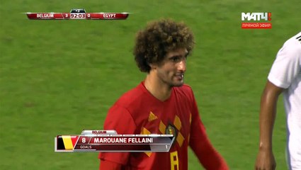 Marouane Fellaini Goal - Belgium 3-0 Egypt 06-06-2018