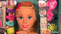 Barbie Hair Style & Curl | Poupée Barbie Tête à Coiffer Deluxe Styling Head