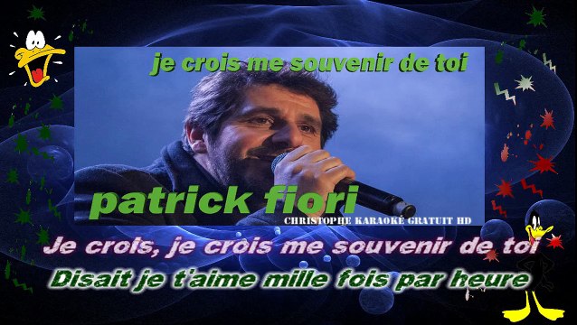 Patrick Fiori - Je crois me souvenir de toi KARAOKE / INSTRUMENTAL