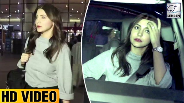 Anushka Sharma AVOIDS Media Photographers At Mumbai Airport