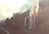Dramatic Video Shows Gympie Police Pull Man From Burning Car