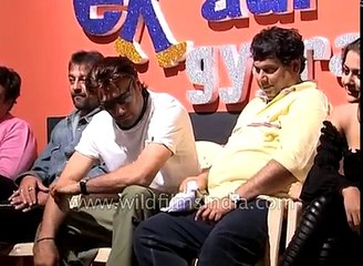 Bollywood stars Amrita Arora  Govinda and Sanjay Dutt in  Ek aur ek gyarah