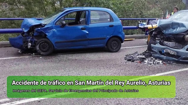3 mujeres heridas en ACCIDENTE de TRÁFICO múltiple en San Martín del Rey Aurelio, Asturias