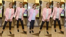 Veere Di Wedding: Sonam Kapoor carries an elegant Pink Blazer & Black Denim in Style | FilmiBeat