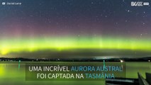 Imagens incríveis da aurora austral na Tasmânia