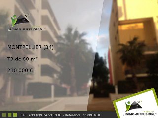 T3 A vendre Montpellier 60m2 - Les jardins de la lironde