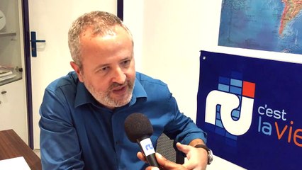 Yves Malbrancke, Directeur Délégué du Groupe RCI, au micro de Cédric Catan, annonce la mise à jour des supports digitaux : site internet  www.rci.fm et applica