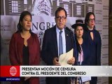 Bancadas del Congreso presentaron moción de censura contra Luis Galarreta