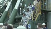 Crew of Soyuz MS-09 Prepare for Launch & Board Rocket