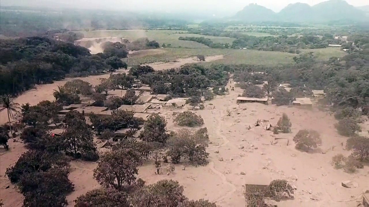 Vulkanausbruch in Guatemala: Drohnenvideo zeigt Ausmaß der Zerstörung