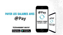 Utilisez l'application @pay de la carte visa prépayée Abidjan.net pour payer les salaires