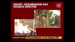 Subramanian swamy p chidambaram should answer he was paid director in sterlite