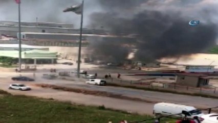 Fabrikada Patlama...Ortalık Savaş Alanına Döndü