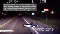Dashcam Video Captures Woman 'Taking A Nap' In The Middle Of The Road