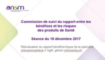 Réévaluation du rapport bénéfice/risque de la spécialité chloraminophène 2 mg®, gélule (chlorambucil)