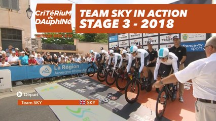 Скачать видео: Team Sky in action - Étape 3 / Stage 3 (Pont-de-Vaux / Louhans-Châteaurenaud) - Critérium du Dauphiné 2018