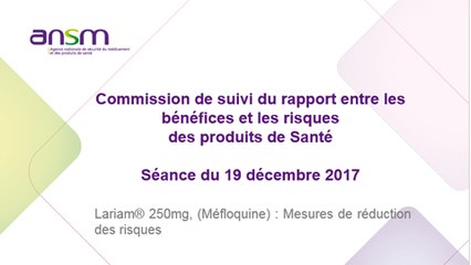 Lariam® 250mg, (Méfloquine) : Mesures de réduction des risques