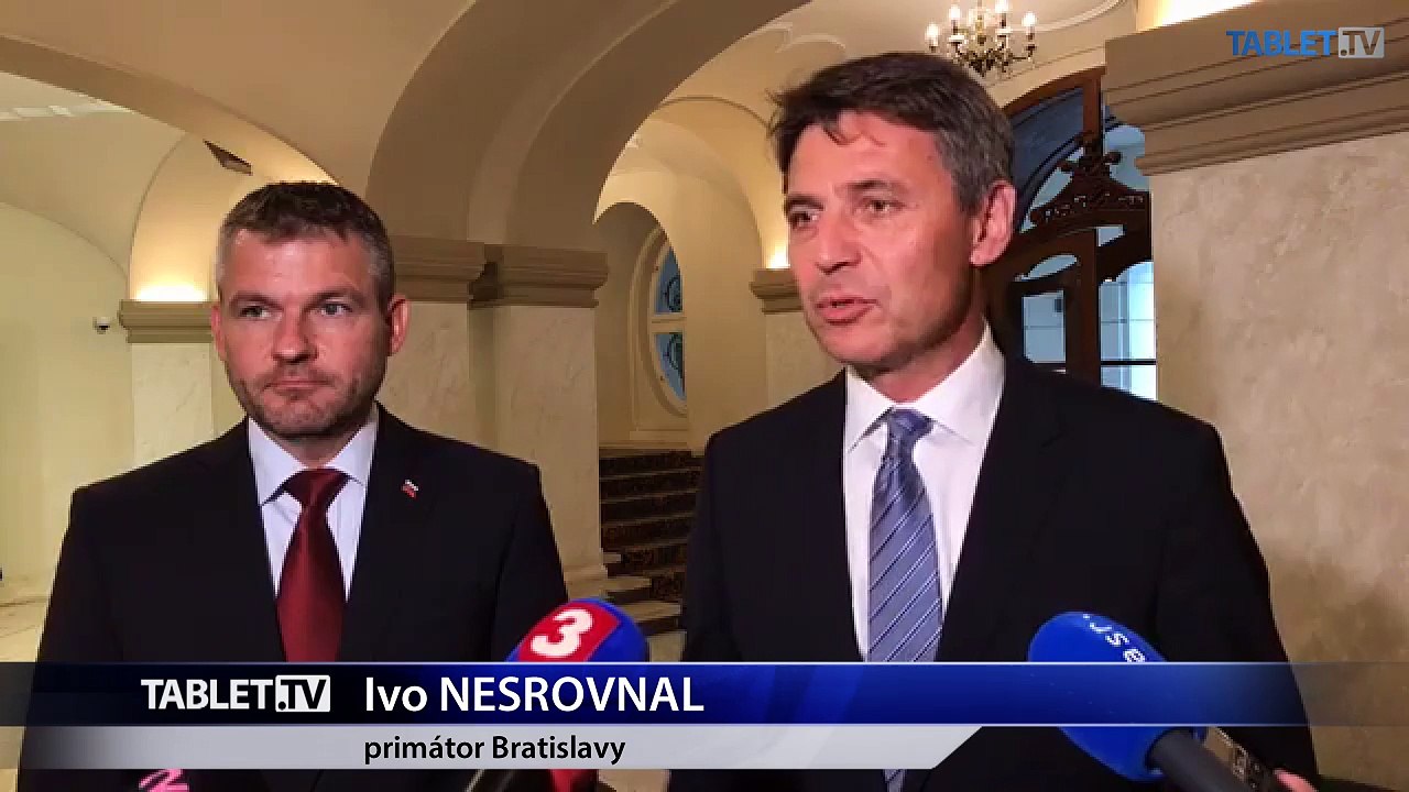 ZÁZNAM: Brífing premiéra P. Pellegriniho a primátora Bratislavy I. Nesrovnala