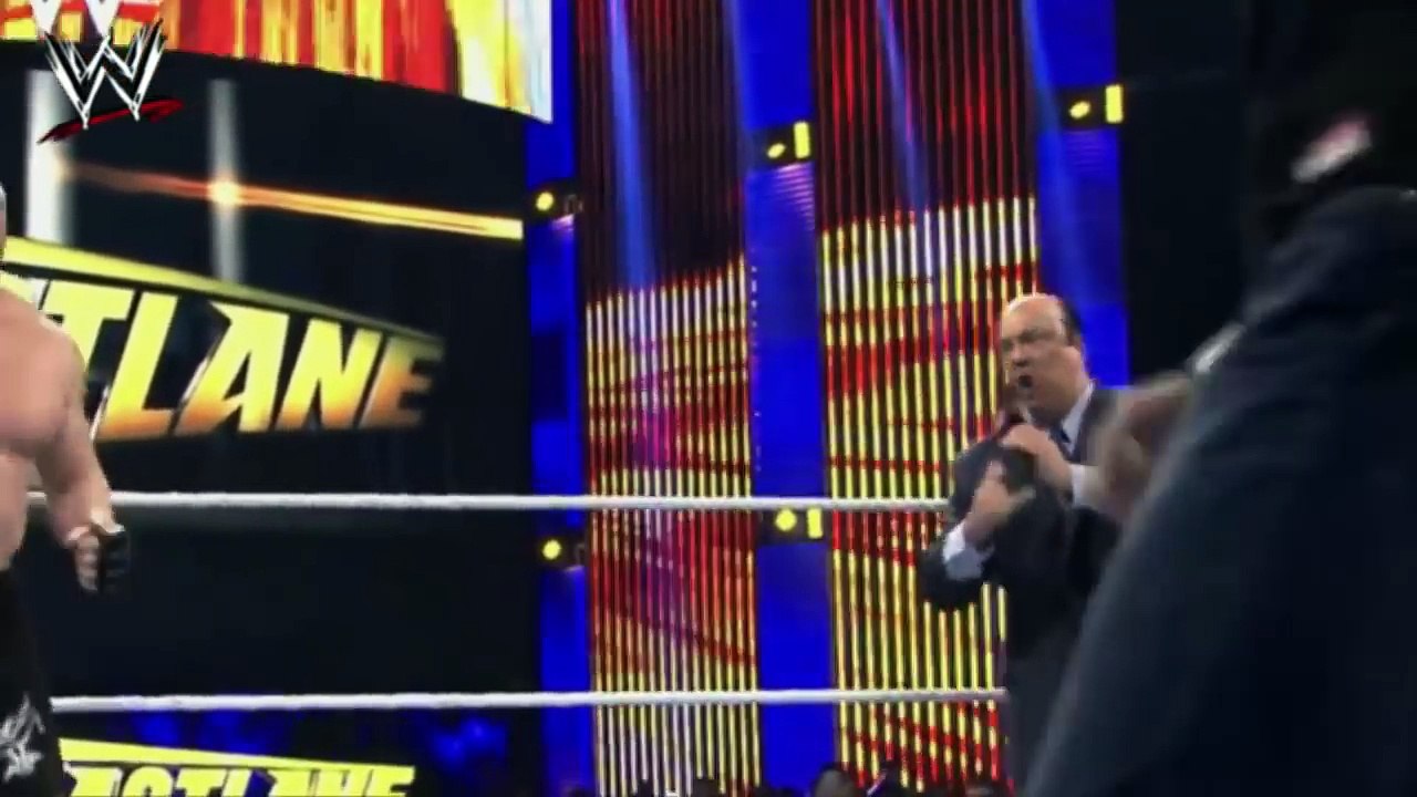 Brock Lesnar Vs Dean Ambrose Vs Roman Reigns Full Match