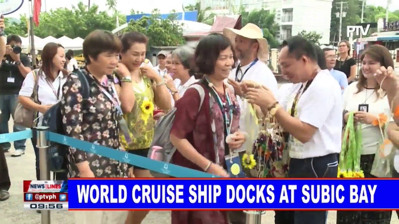 World Cruise Ship docks at Subic Bay