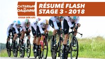 Résumé Flash - Étape 3 (Pont-de-Vaux / Louhans-Châteaurenaud) - Critérium du Dauphiné 2018