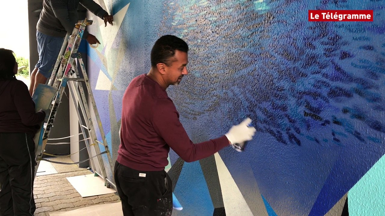 Concarneau Des fresques à la résidence autonomie Les Filets Bleus